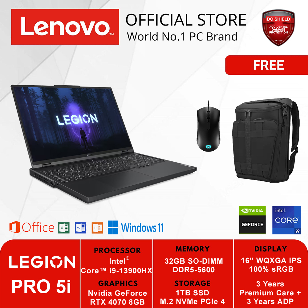 Jual LENOVO GAMING LEGION PRO 5i 16IRX8 8AID GREY I9-13900HX RTX4070 ...