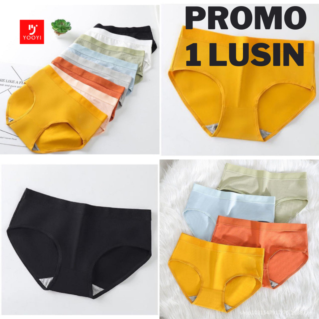 Jual Yooyi Celana Dalam Wanita 6 / 12 Pcs Lusinan Seamless CD Imut Sexy  Dewasa 002 | Shopee Indonesia