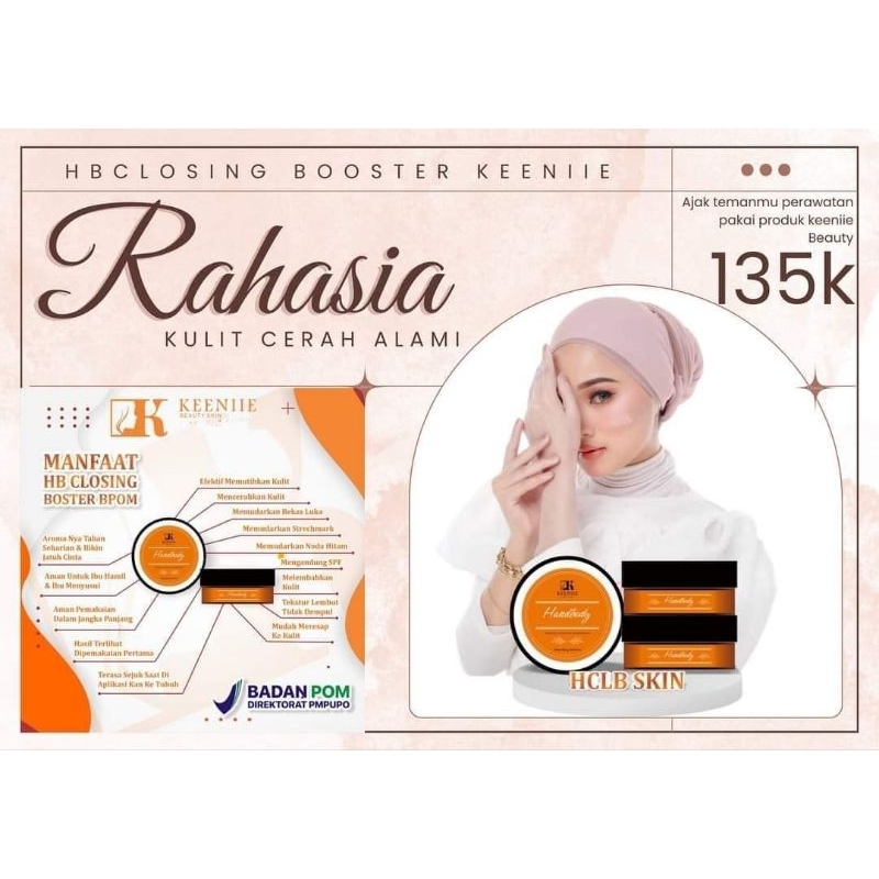 Jual KEENIIE beautyskin ~ Hand&body Pemutih badan closing booster ...