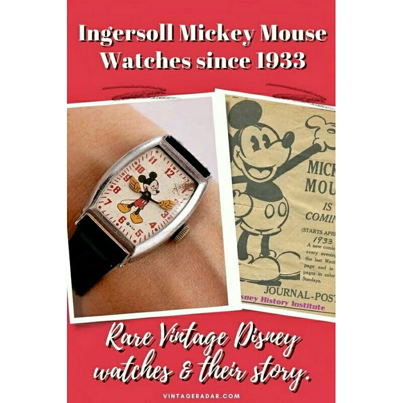 jam tangan vintage Ingersoll Mickey M