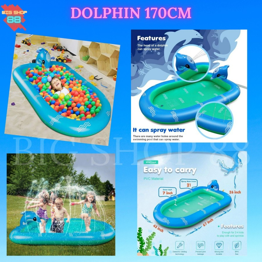 Jual Kolam Renang Anak Air Mancur Perosotan Kolam Renang Anak Karet PVC