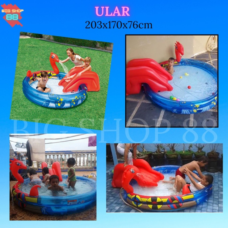 Jual Kolam Renang Anak Air Mancur Perosotan Kolam Renang Anak Karet PVC