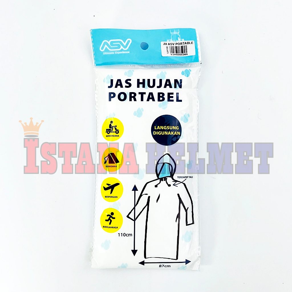 Jual JAS HUJAN ASV PORTABLE TRANSPARAN RAINCOAT | Shopee Indonesia