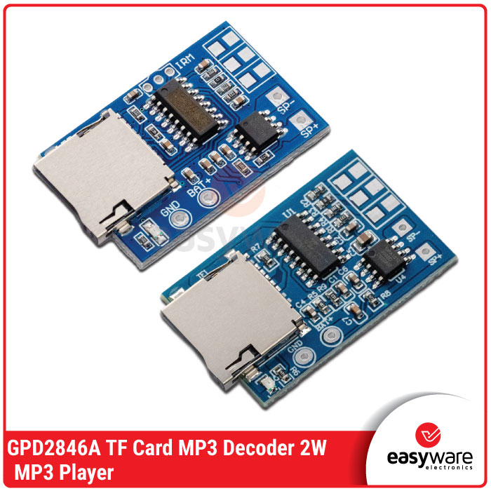 Youmile MP3 Decoder Board GPD2846A - TF Karte Player Modul Mit FM Radio, 3.7V/5V, Für Arduino Projekte