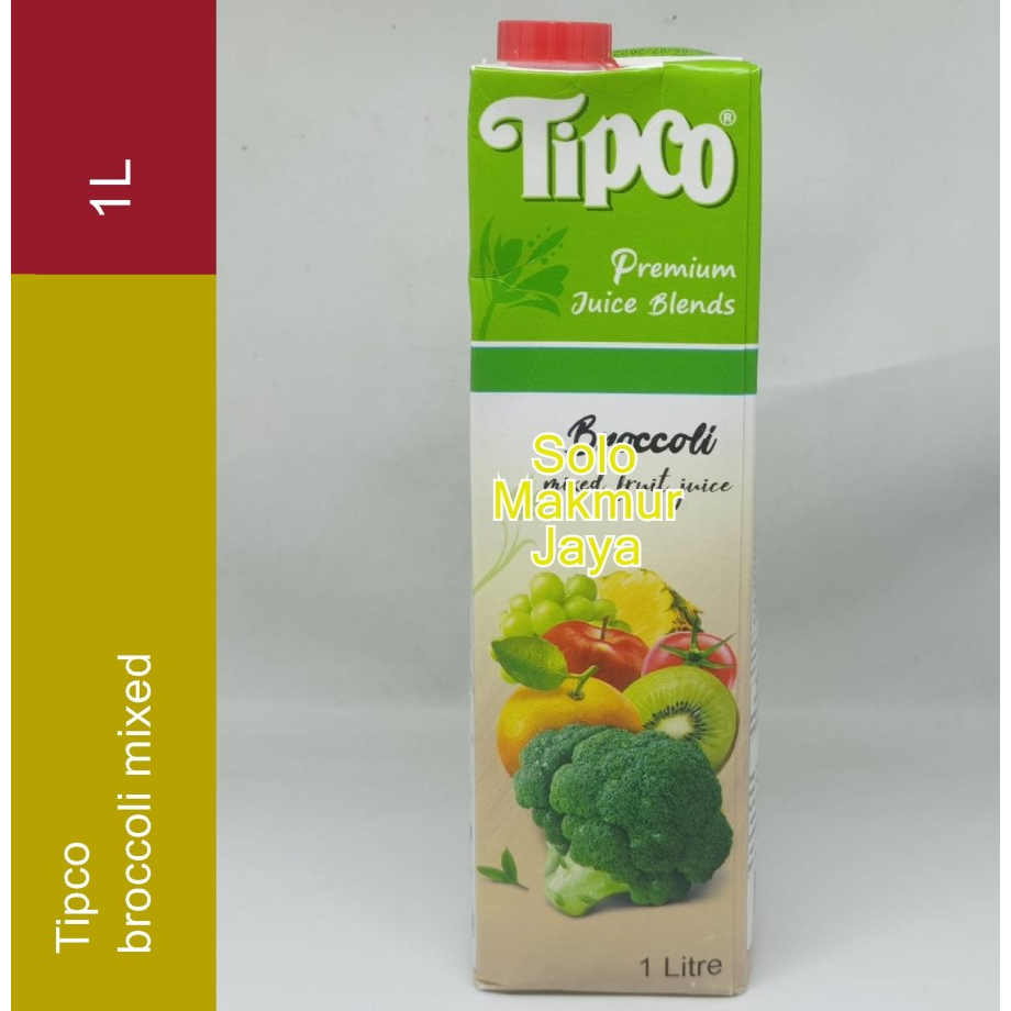 Jual Tipco Broccoli Juice and Mixed Fruit 1 Liter Jus Broccoli Mixed