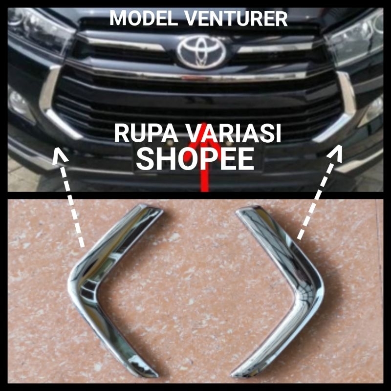 Jual lis grill grille bumper depan innova inova reborn ribon 2016 ...
