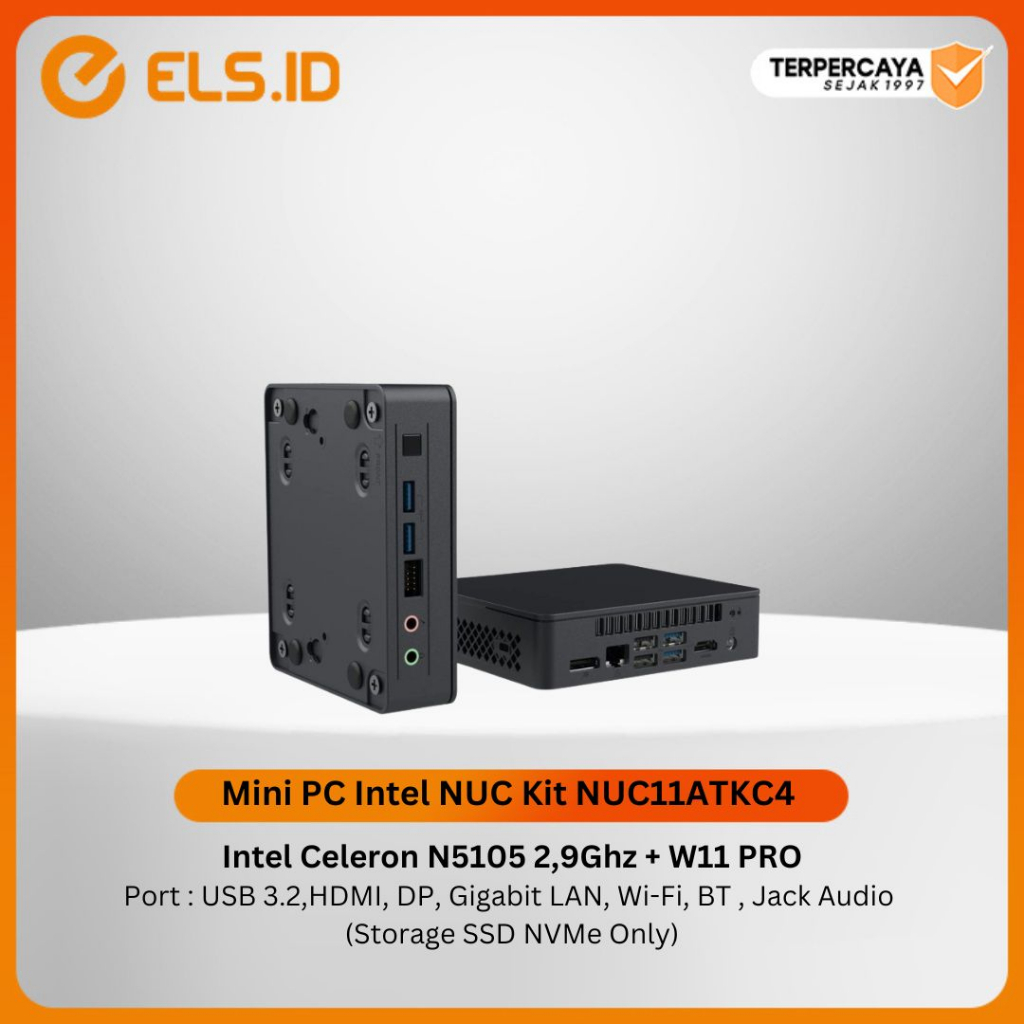 Jual Mini Pc Intel Nuc Kit Nuc Atkc Celeron N W Pro Shopee Indonesia