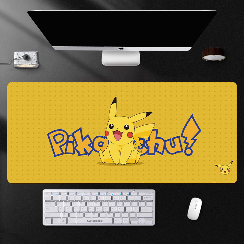 Jual Ori Icupplier Premium Mouse Pad Gaming 90x40cm Ketebalan 3mm Motif Kartun Pikachu Lucu 1818