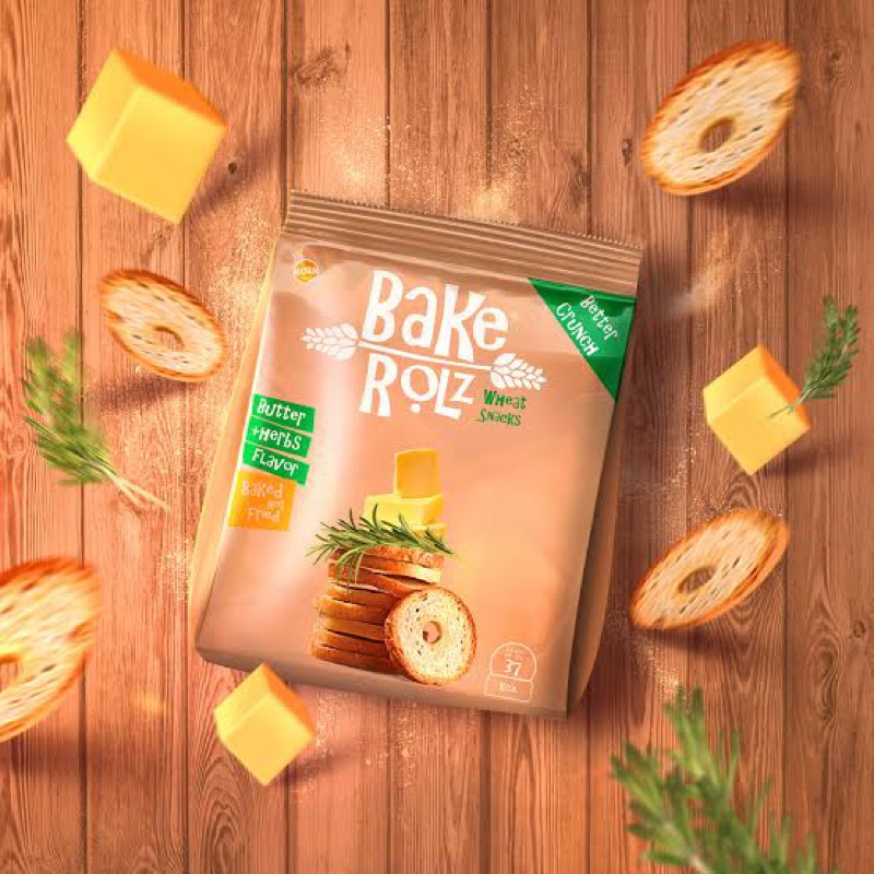 Jual Bake Rolz Snack camilan Roti gandum kering Best Seller | Shopee ...