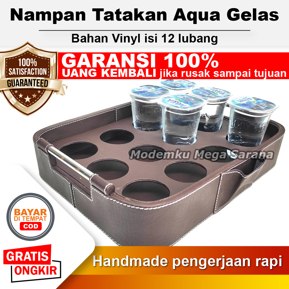 Jual Tatakan Tempat Aqua Gelas Air Mineral Vinyl Nampan Aqua Gelas 12 Lubang Oval Shopee 1432