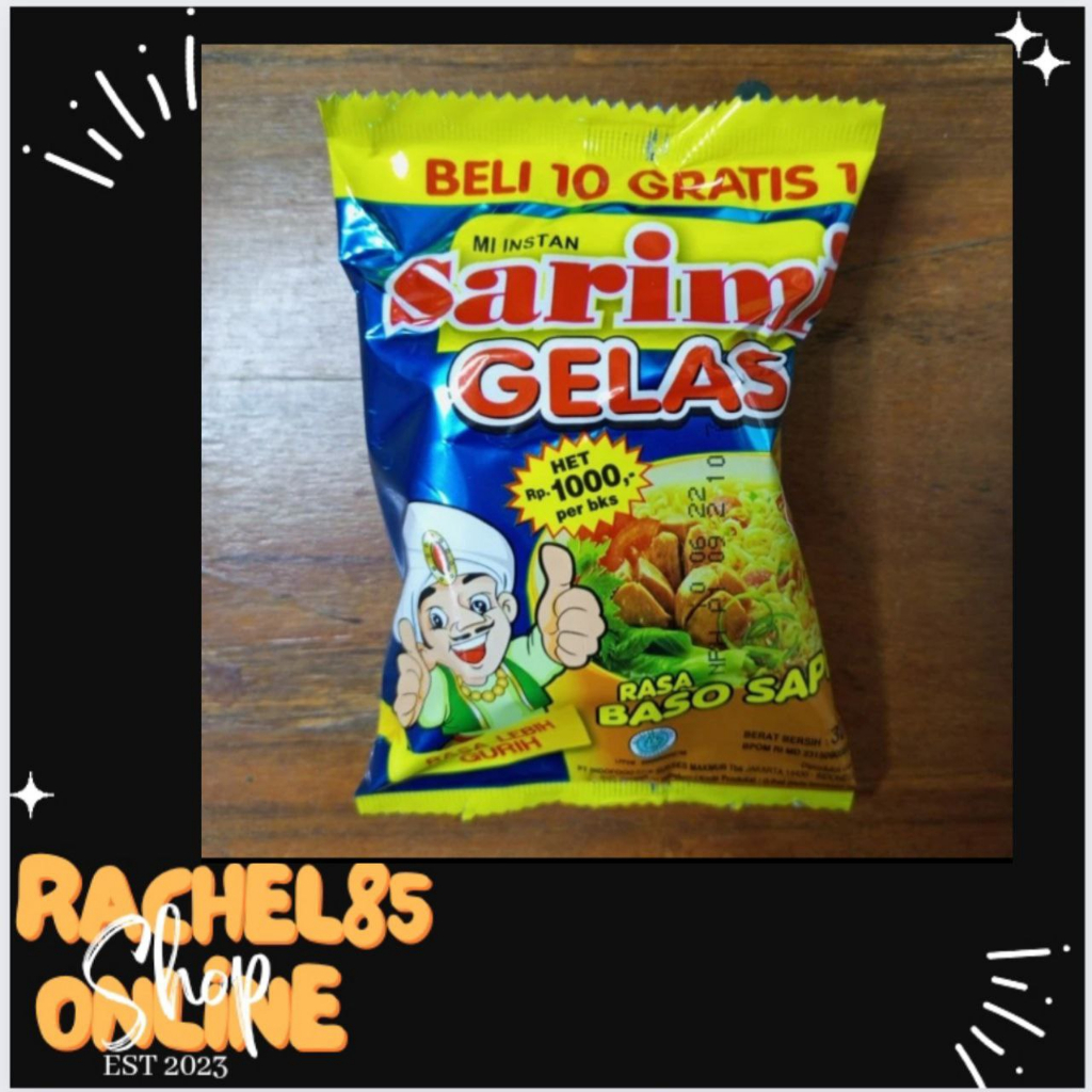 Jual Sarimi Mie Gelas Kemasan 30gr Rasa Baso Sapi Shopee Indonesia