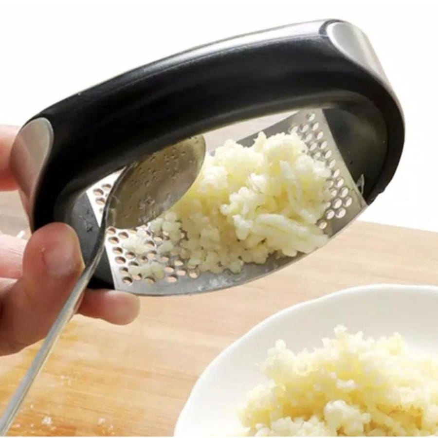 Jual ALAT PENGGERUS BAWANG PUTIH STAINLESS GAGANG HITAM - PERAS BAWANG ...