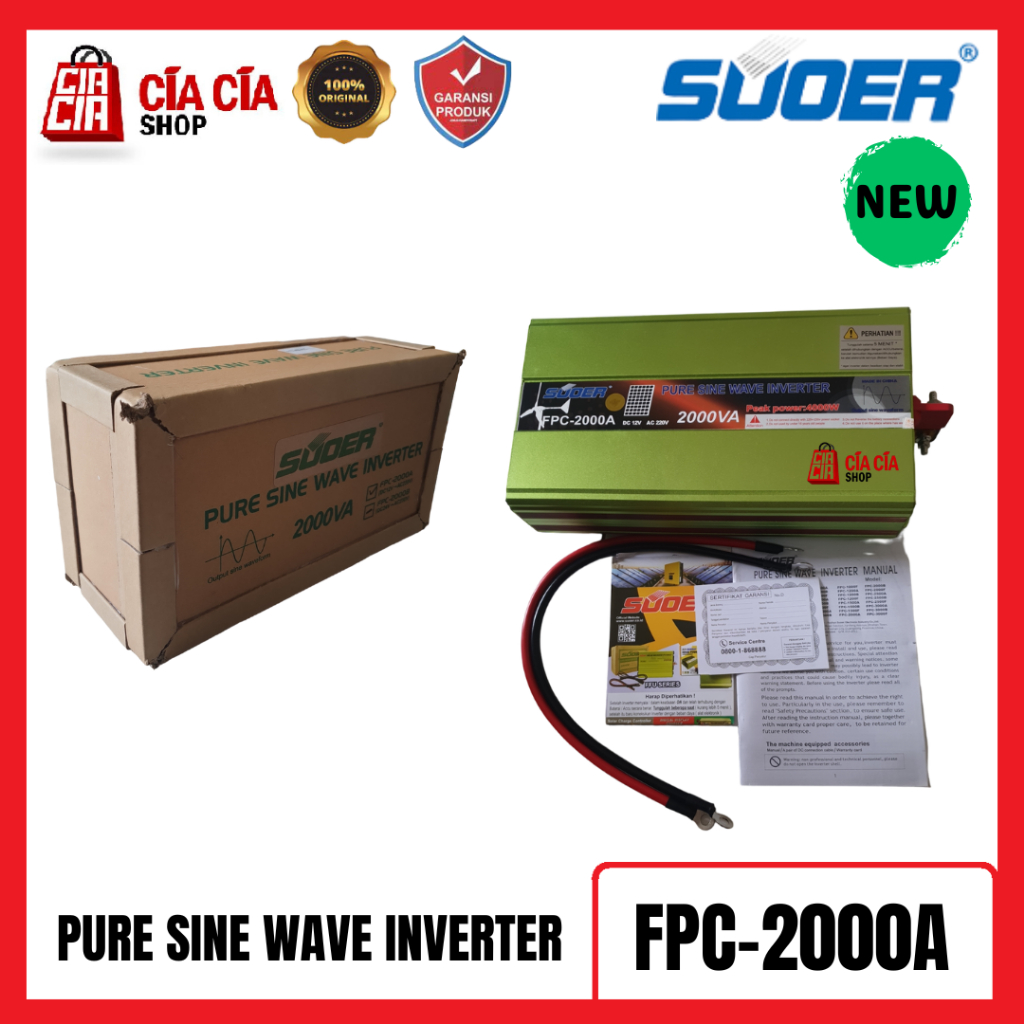 Jual Suoer Inverter Pure Sine Wave 2000 Watt 12V FPC-2000A Inverter PSW ...