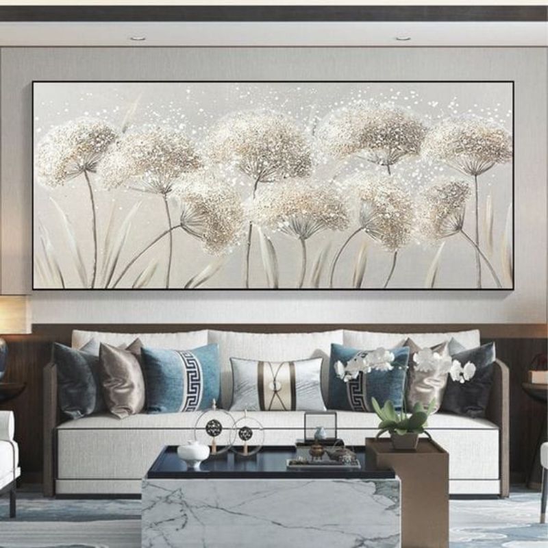 Jual lukisan modern hiasan dinding dekorasi dinding ukuran 150×70 plus ...