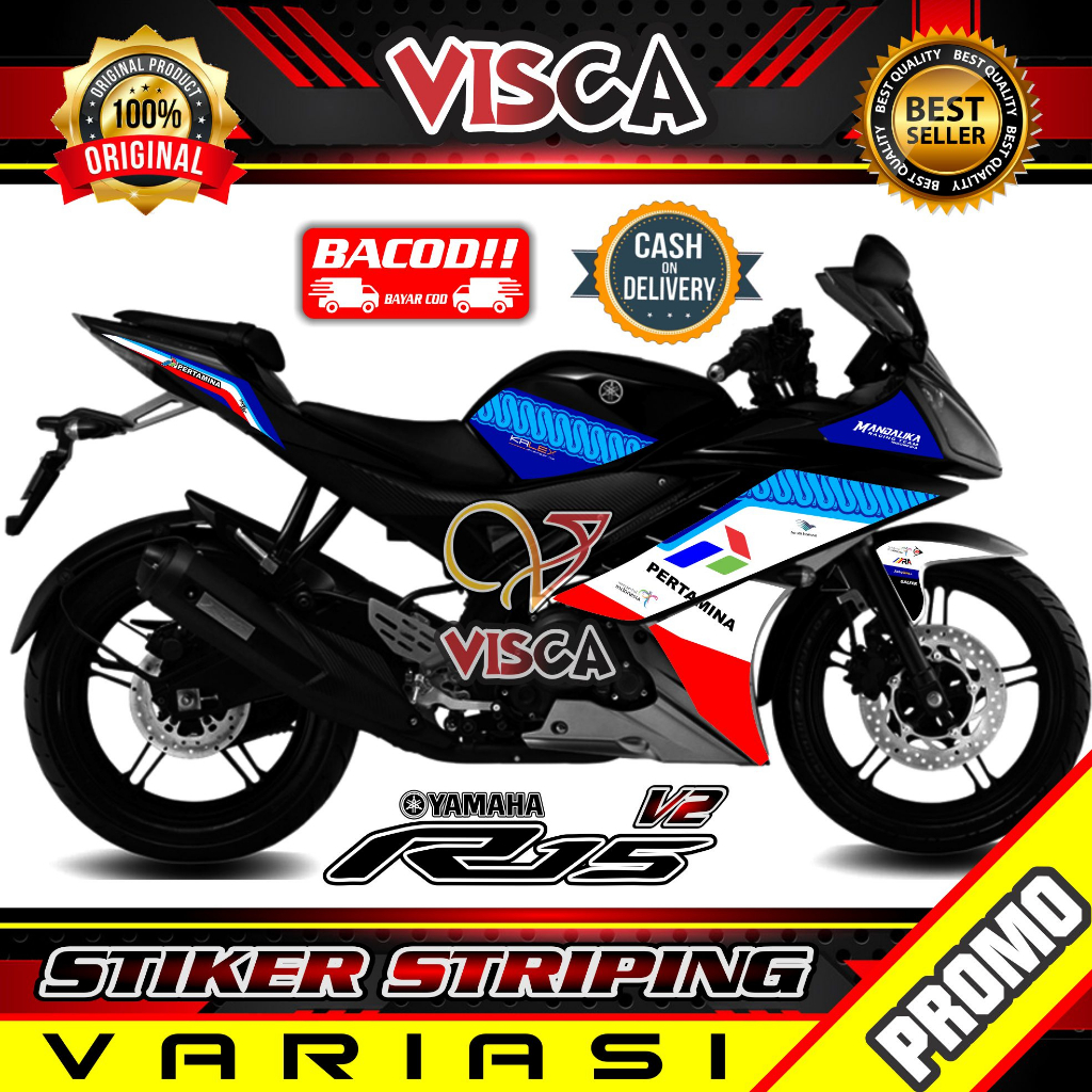 Jual Stiker Striping R15 V2 Variasi Mandalika | Shopee Indonesia