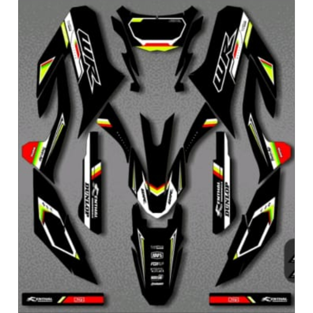 Jual Decal Wr Sticker Decal Yamaha Wr Decal Custom Yamaha Wr Free Ganti Nama Nomor