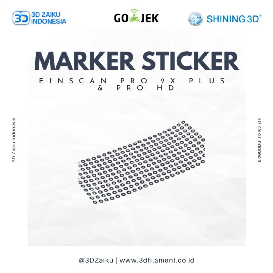 Jual Original Einscan Pro 2X Plus and Pro HD 3D Scanner Marker Sticker ...