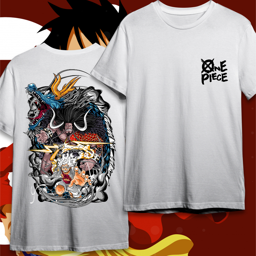 Jual Kaos Premium Luffy Gear 5 vs Kaido One Piece A3 Distro Murah dan ...