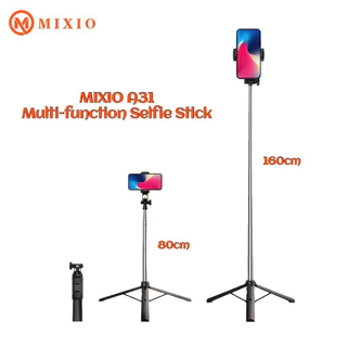 MIXIO A31 Tongsis Bluetooth Selfie Stick Tripod 80cm / 160cm / 210cm
