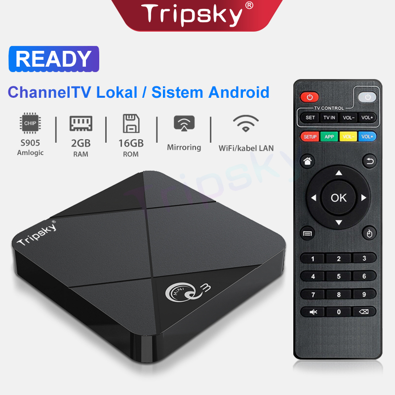 Jual Tripsky MiniQ3 Android Tv Box 2gb Ram 16gb Rom Tv Box Android 9 2