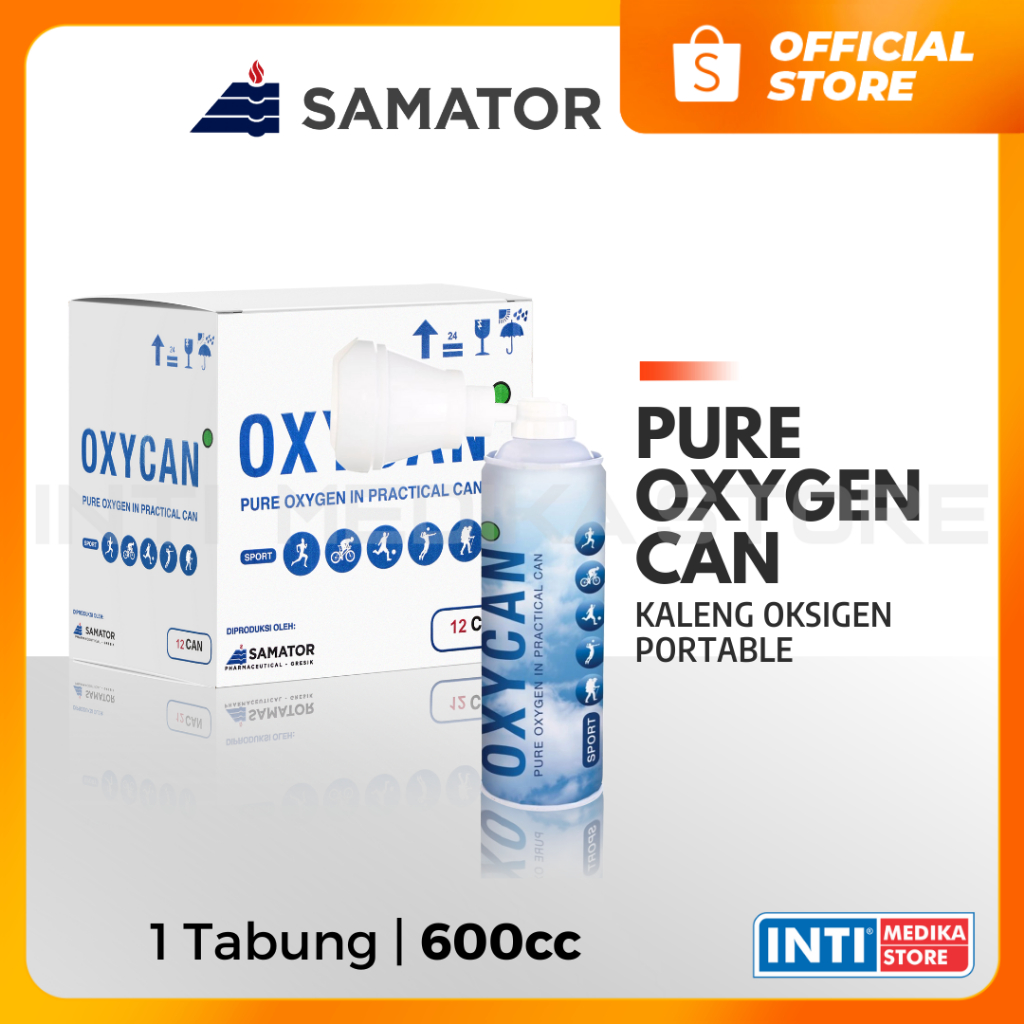 Jual Samator Oxycan Kaleng Tabung Oksigen Portable Oxygen Shopee Indonesia 