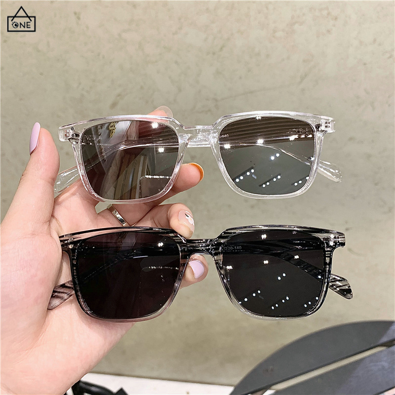 Jual Kacamata Hitam Persegi Wanita Pria Gaya Retro Sempit Frame Murah Sunglasses Fashion Korea