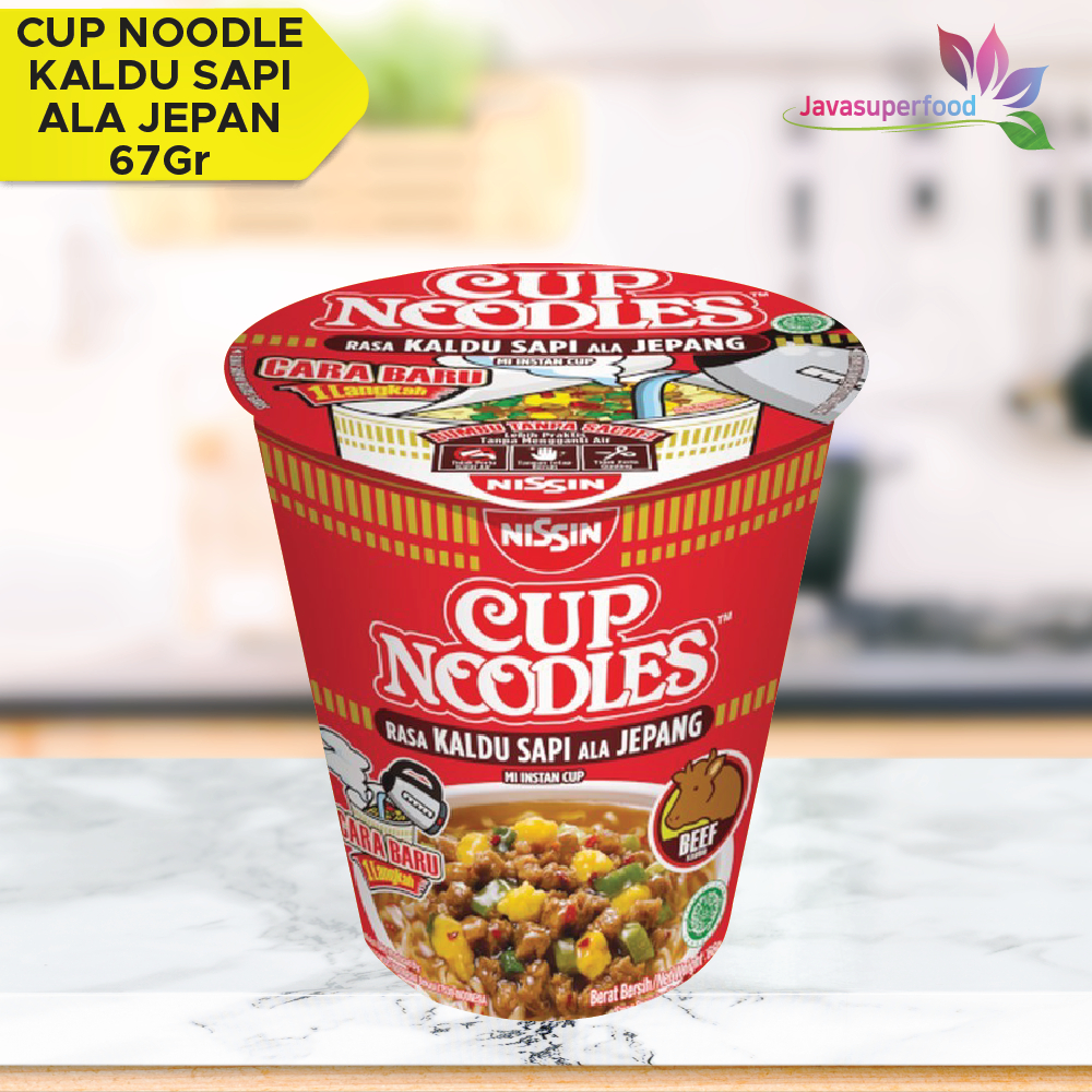 Jual Mie Instant Nissin Cup Noodles Kaldu Ala Jepang 67 Gr Rasa Sapi