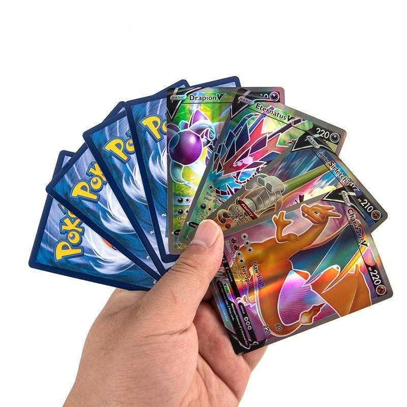 Jual 100%ORI/COD 100pcs Pokemon Vmax Cards/Kartu Pokemon TCG Vmax Mega ...