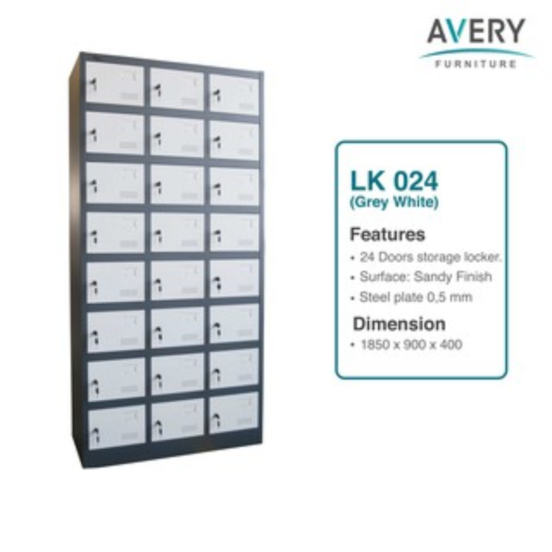 Jual Avery - LK-024 - Locker Steel / Lemari Loker Besi 24 Pintu ...