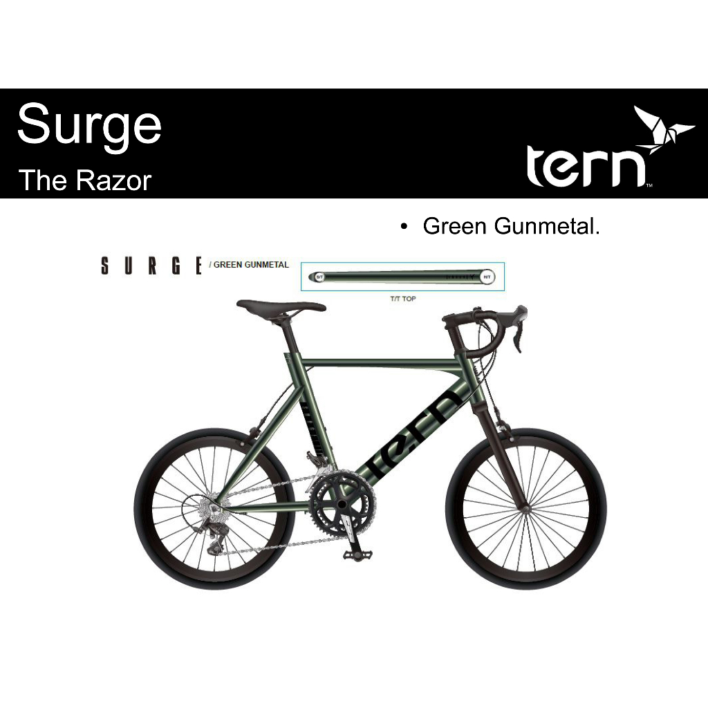 Jual Tern Surge [22 inch] Sepeda Classic Japanese Minivelo 8 Speed