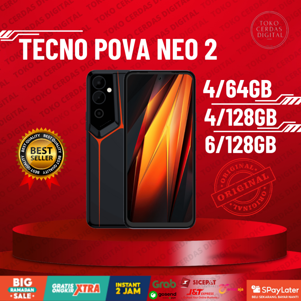 Jual TECNO POVA NEO 2 4/64GB 4/128GB 6/128GB GARANSI RESMI 1 TAHUN ...