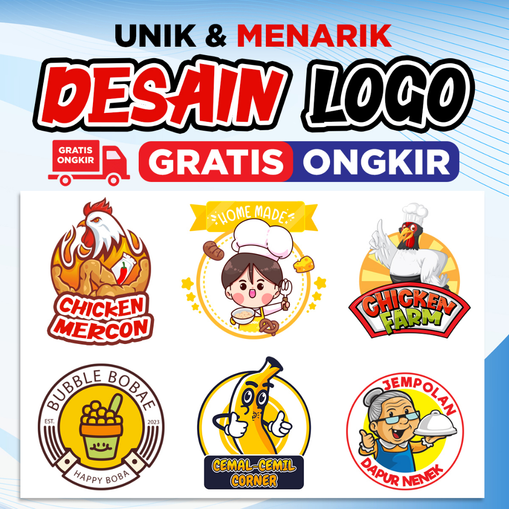 Jual Jasa Desain Logo Kuliner Logo Umkm Desain Logo Murah Desain Logo Kedai Logo Warung 1805