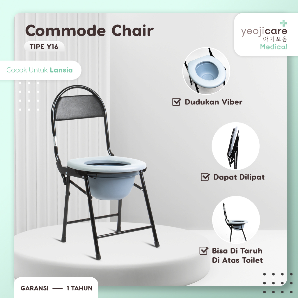 Jual Yeojicare Commode Chair Kursi BAB Toilet Lansia Pispot Tanpa Roda ...