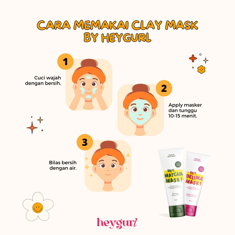 Jual Hey Delima Mask | Clay Masker by HeyGurl Brightening and Glowing ...
