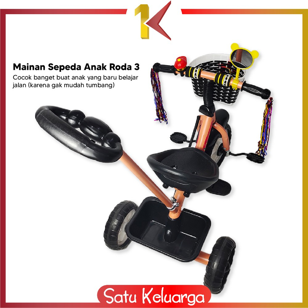 Jual SK-M307 Mainan Sepeda Anak Roda 3 Tricycle Sepeda Keseimbangan ...