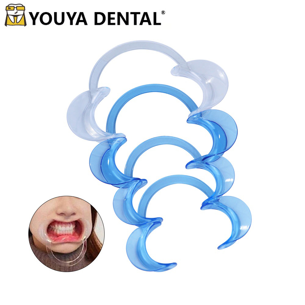 10Pcs C Shape Plastic Dental Lip Cheek Retractors Mouth Opener Tools - View #2