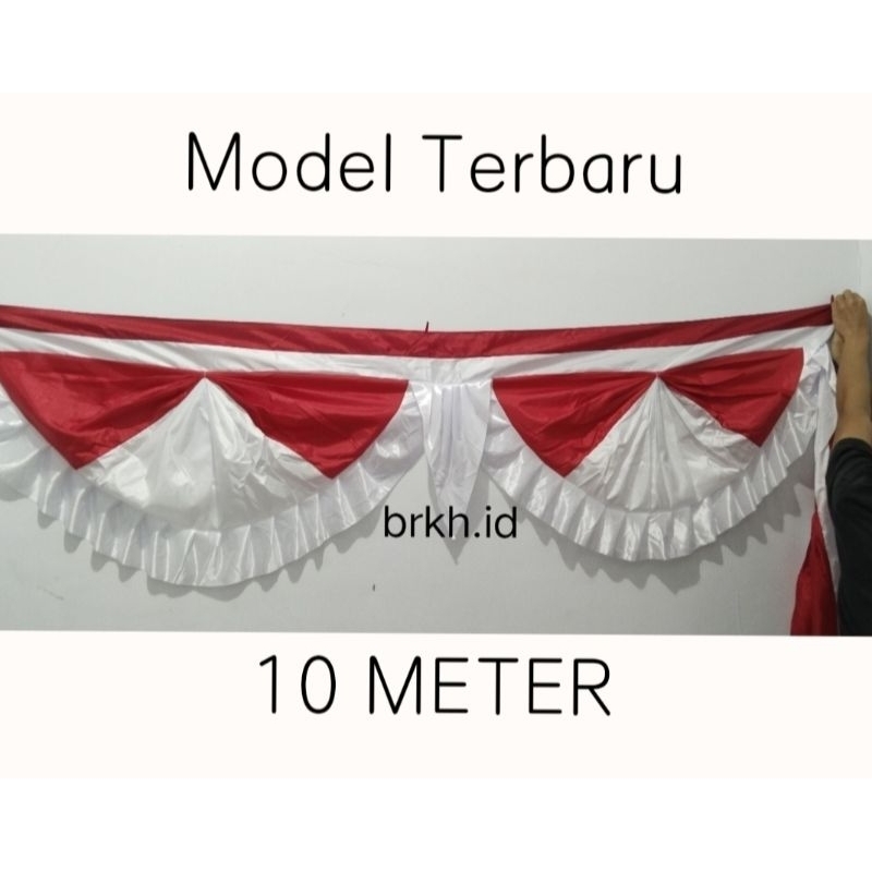 Jual Umbul Umbul Meter Bendera Merah Putih Hias Panjang