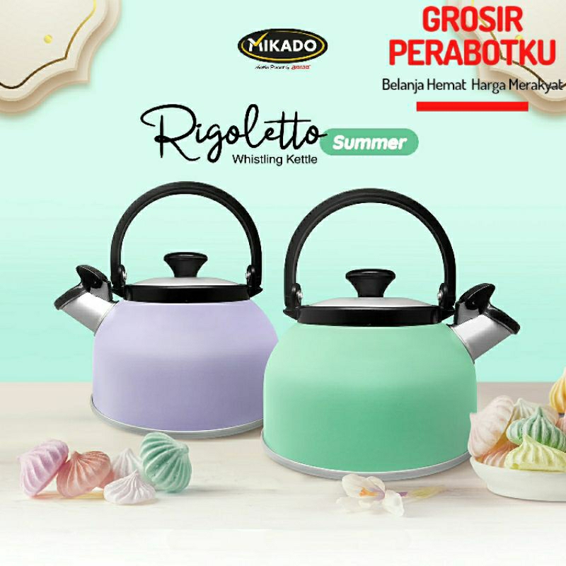 Jual Maspion Teko Ceret Air Bunyi Rigoletto Whistling Kettle Rigoleto 25l 3l 35l 5l Shopee 0986