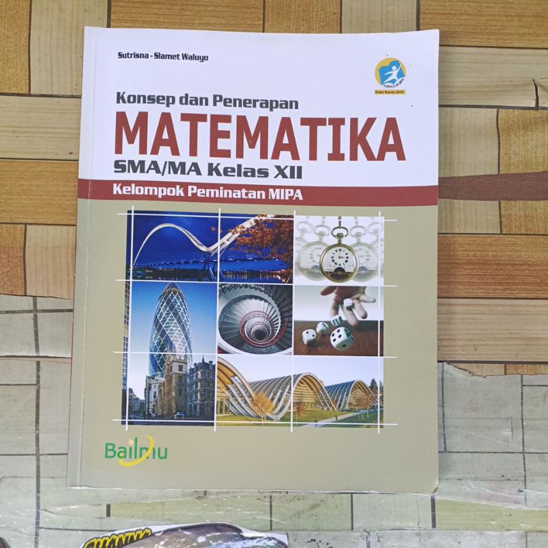 Jual BUKU ORIGINAL KONSEP DAN PENERAPAN MATEMATIKA KELAS 3 XII SMA ...