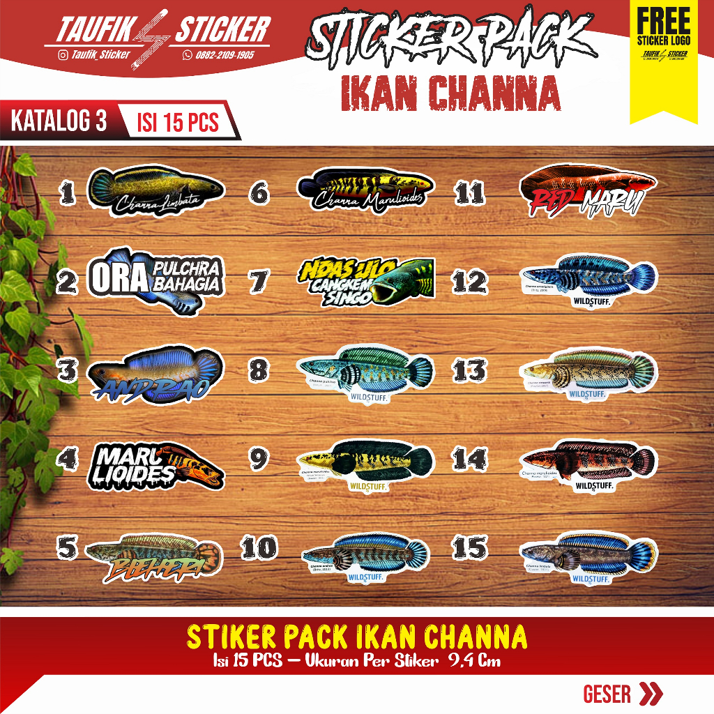Jual STIKER CHANNA MARU PALING MURAH #DESAIN 3 | Shopee Indonesia