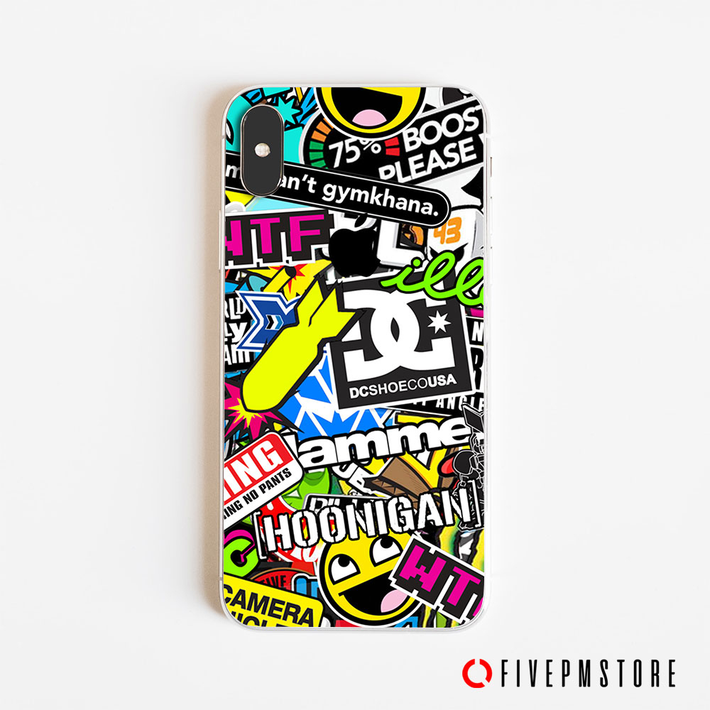 Jual Back Cover Skin iPhone Sticker Bomb iPhone X XR XS MAX