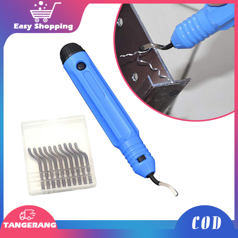 Jual 11pcs Deburing Tool Set Handle Deburring Tool Pisau Kerok Lubang