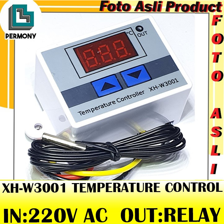 Jual W3001 AC 220V Thermostat Digital Alat Pengatur Suhu Panas Xh-w3001 ...