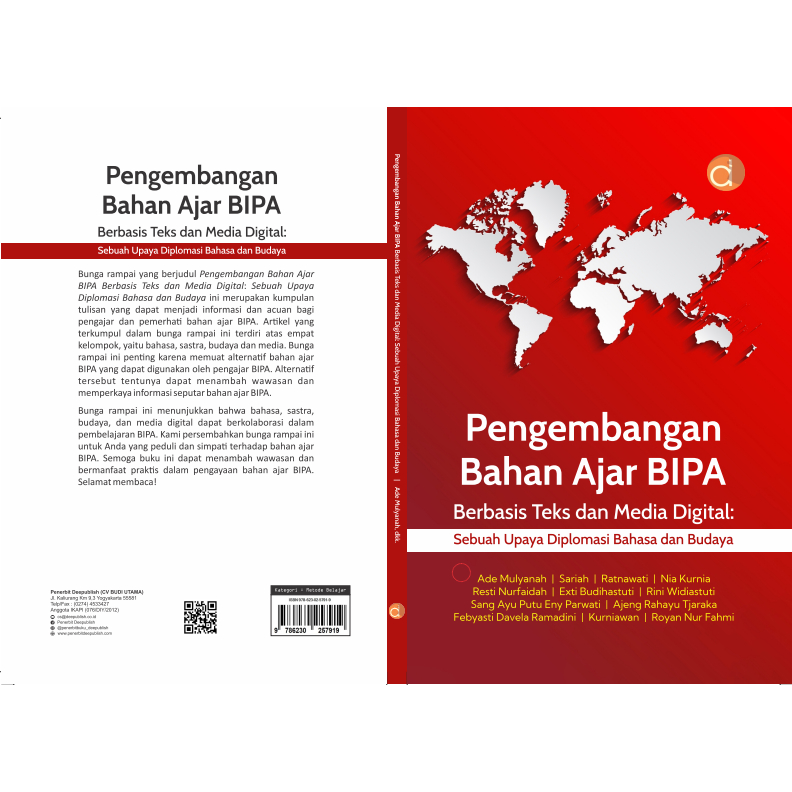 Jual Deepublish - Buku Pengembangan Bahan Ajar BIPA Berbasis Teks Dan ...