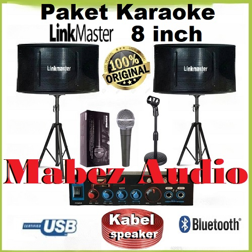 Jual Paket Sound system Karaoke Speaker LinkMaster Amplifier Karaoke