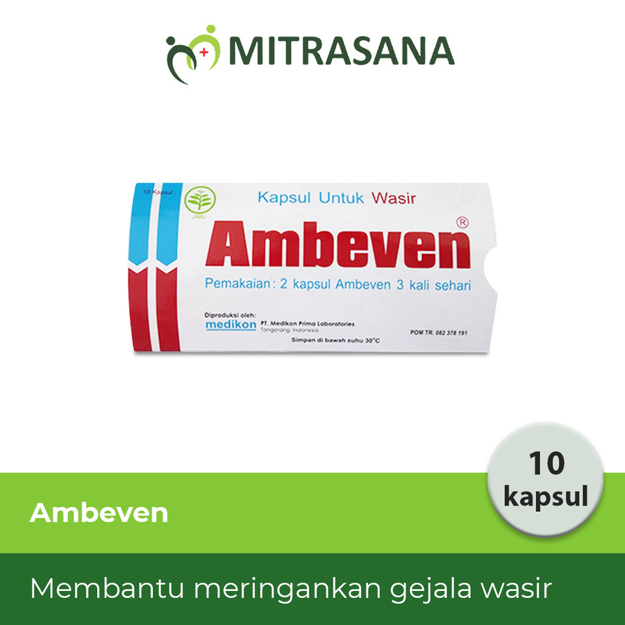Ambeven Strip Isi 10 Kapsul - Untuk Wasir