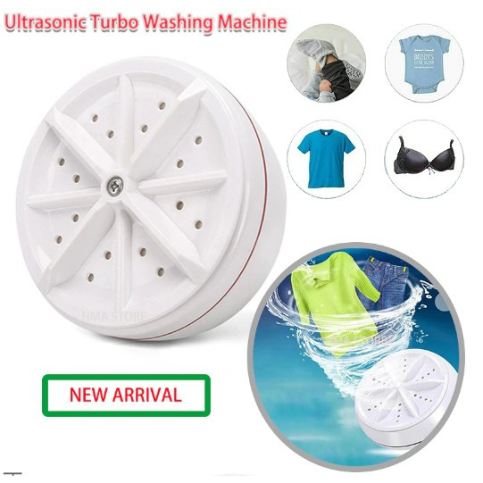 Jual MESIN CUCI MINI PORTABLE TURBINE ULTRASONIC WASH mini Shopee