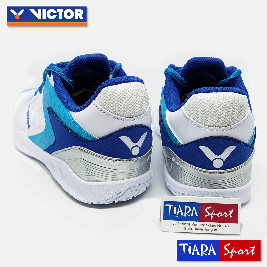 Jual Sepatu VICTOR P9200 III TD 55th AF - White Blue - U 2.5 Badminton ...