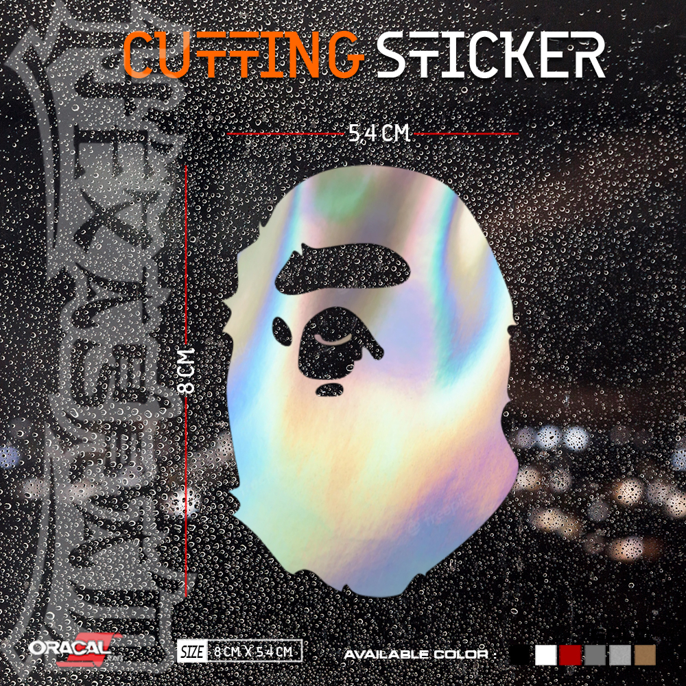 Jual Cutting Stiker A BATHING APE Logo Stiker Cutting Logo A