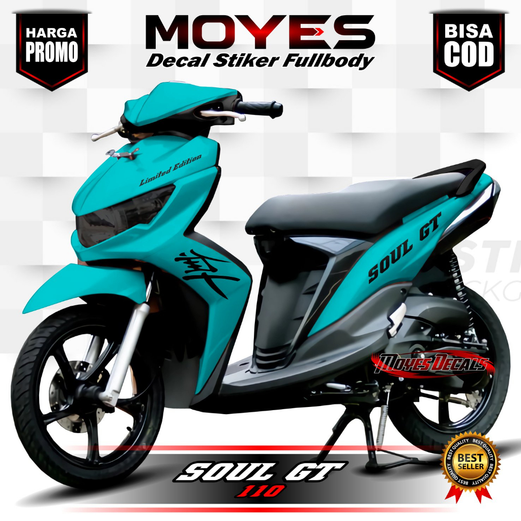 Jual ⭐⭐⭐⭐⭐ Decal Soul GT 110 Fullbody / Stiker Variasi Soul GT Full